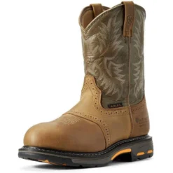 Wolverine Sales Shop 31 Ariat Men's WorkHog 10" Comp Toe WP Work Boot - Aged Bark - 10008635