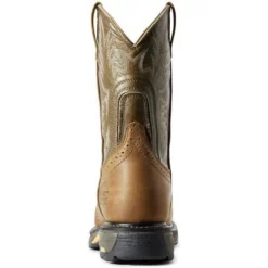 Ariat Men's WorkHog 10" Comp Toe WP Work Boot - Aged Bark - 10008635 -Wolverine Sales Shop 10008635 heel