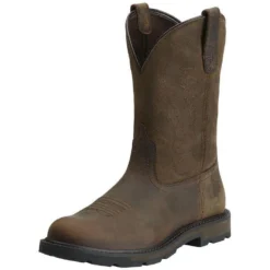 Wolverine Sales Shop 23 Ariat Men's Groundbreaker 10" Soft Toe Work Boot - Brown - 10014238