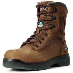 Wolverine Sales Shop 27 Ariat Men's Turbo CSA 8" Carbon Toe WP PR Lace Up Work Boot - 10029136