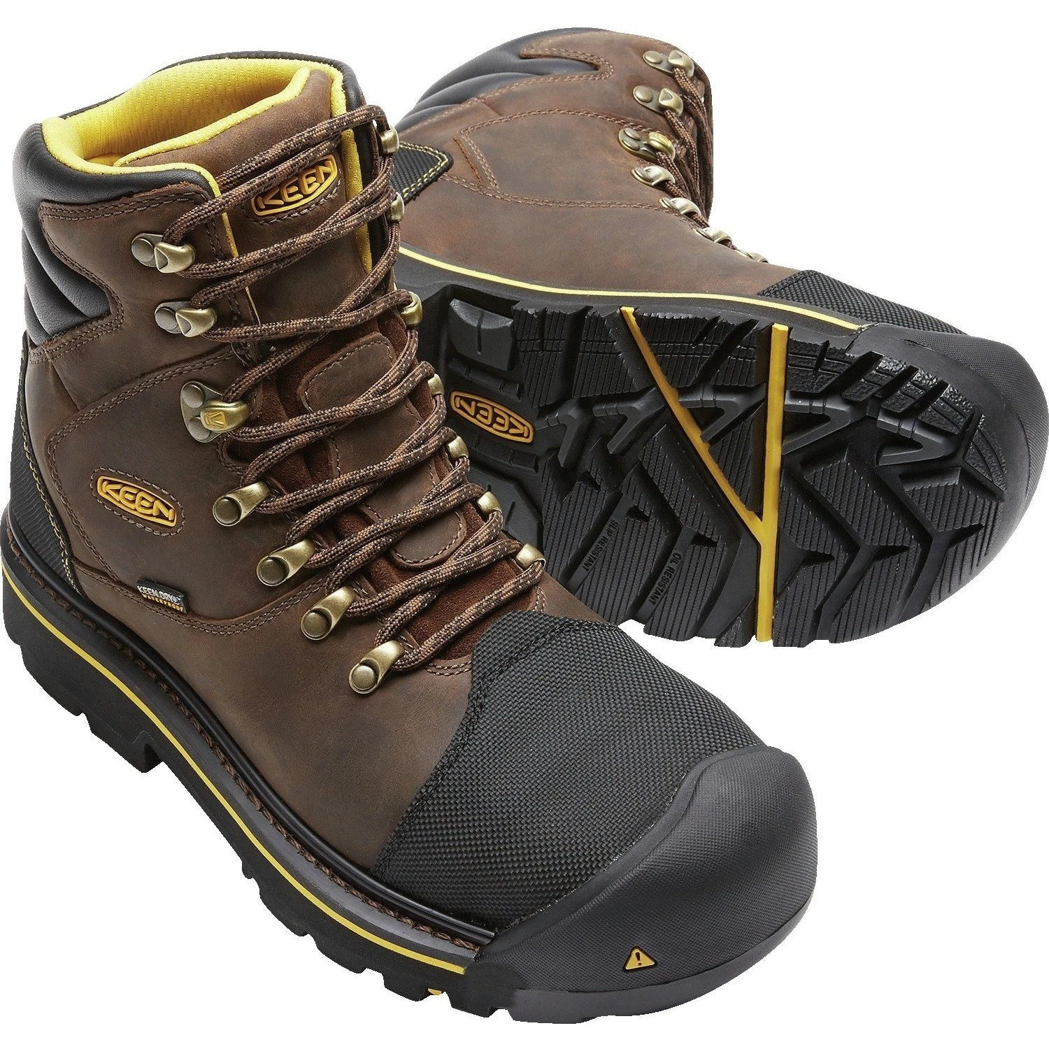 Keen Utility Men's Milwaukee Steel Toe WP Work Boots - Brown -1009174 6 Keen Utility Men's Milwaukee Steel Toe WP Work Boots - Brown -1009174 - Image 6