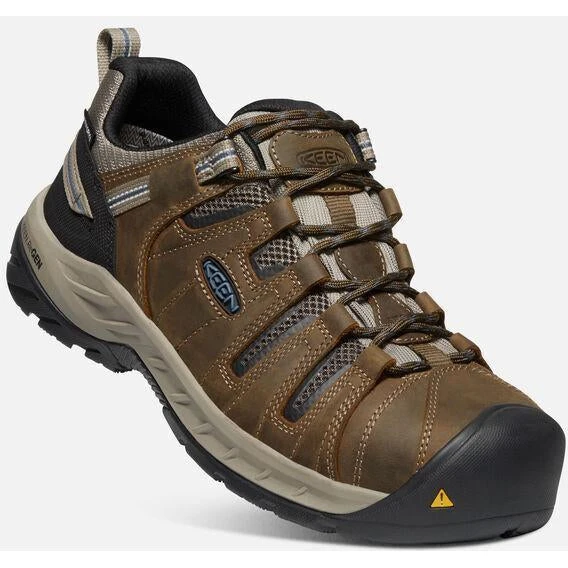 Keen Utility Men's Flint II Steel Toe WP Work Shoe - Brown - 1023236 2 Keen Utility Men's Flint II Steel Toe WP Work Shoe - Brown - 1023236 - Image 2