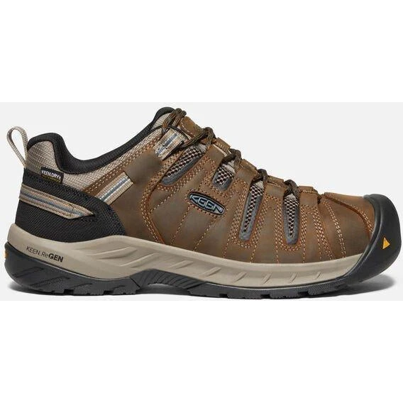 Keen Utility Men's Flint II Steel Toe WP Work Shoe - Brown - 1023236 3 Keen Utility Men's Flint II Steel Toe WP Work Shoe - Brown - 1023236 - Image 3