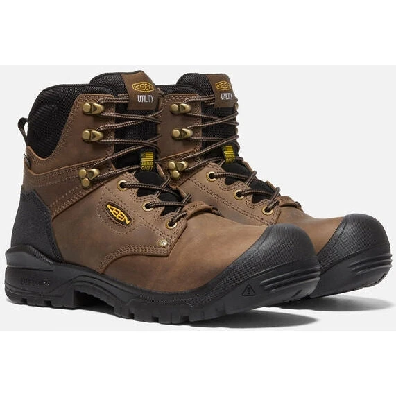 KEEN Utility Men's Independence 6" WP Carbon FT Work Boot - Brown- 1026487 1 KEEN Utility Men's Independence 6" WP Carbon FT Work Boot - Brown- 1026487