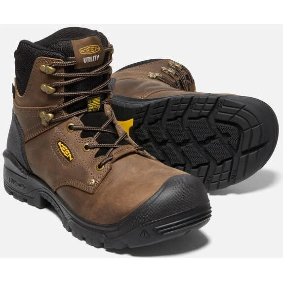 KEEN Utility Men's Independence 6" WP Carbon FT Work Boot - Brown- 1026487 4 KEEN Utility Men's Independence 6" WP Carbon FT Work Boot - Brown- 1026487 - Image 4