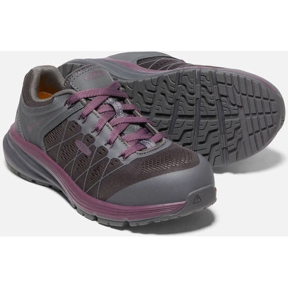 Keen Utility Women's Vista Energy Fiber Toe Work Shoe -Prune Purple- 1026985 2 Keen Utility Women's Vista Energy Fiber Toe Work Shoe -Prune Purple- 1026985 - Image 2