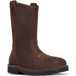Danner Men's Bull Run 11" Square Toe Wellington Work Boot Brown 15582 1 Danner Men's Bull Run 11" Square Toe Wellington Work Boot Brown 15582