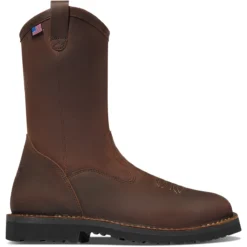 Danner Men's Bull Run 11" Square Toe Wellington Work Boot Brown 15582 8 Danner Men's Bull Run 11" Square Toe Wellington Work Boot Brown 15582 -Wolverine Sales Shop 15582 3