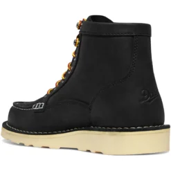 Danner Women's Bull Run 6" Slip Resist Moc Toe Work Boot - Black - 15587 -Wolverine Sales Shop 15587 M