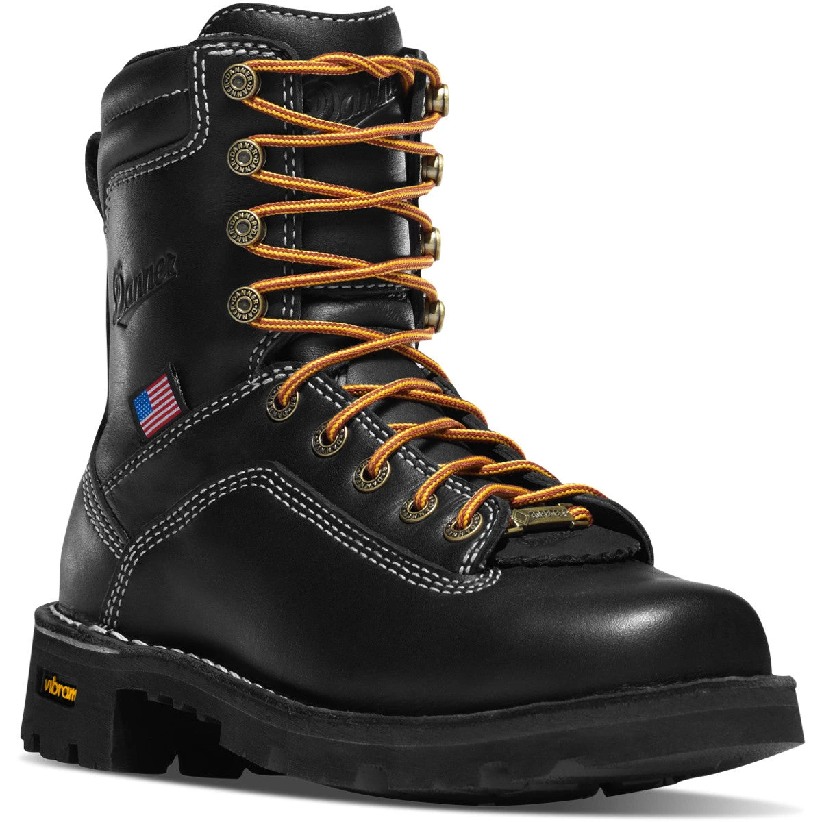 Danner Women's Quarry USA Made Waterproof Work Boot - Black - 17323 1 Danner Women's Quarry USA Made Waterproof Work Boot - Black - 17323