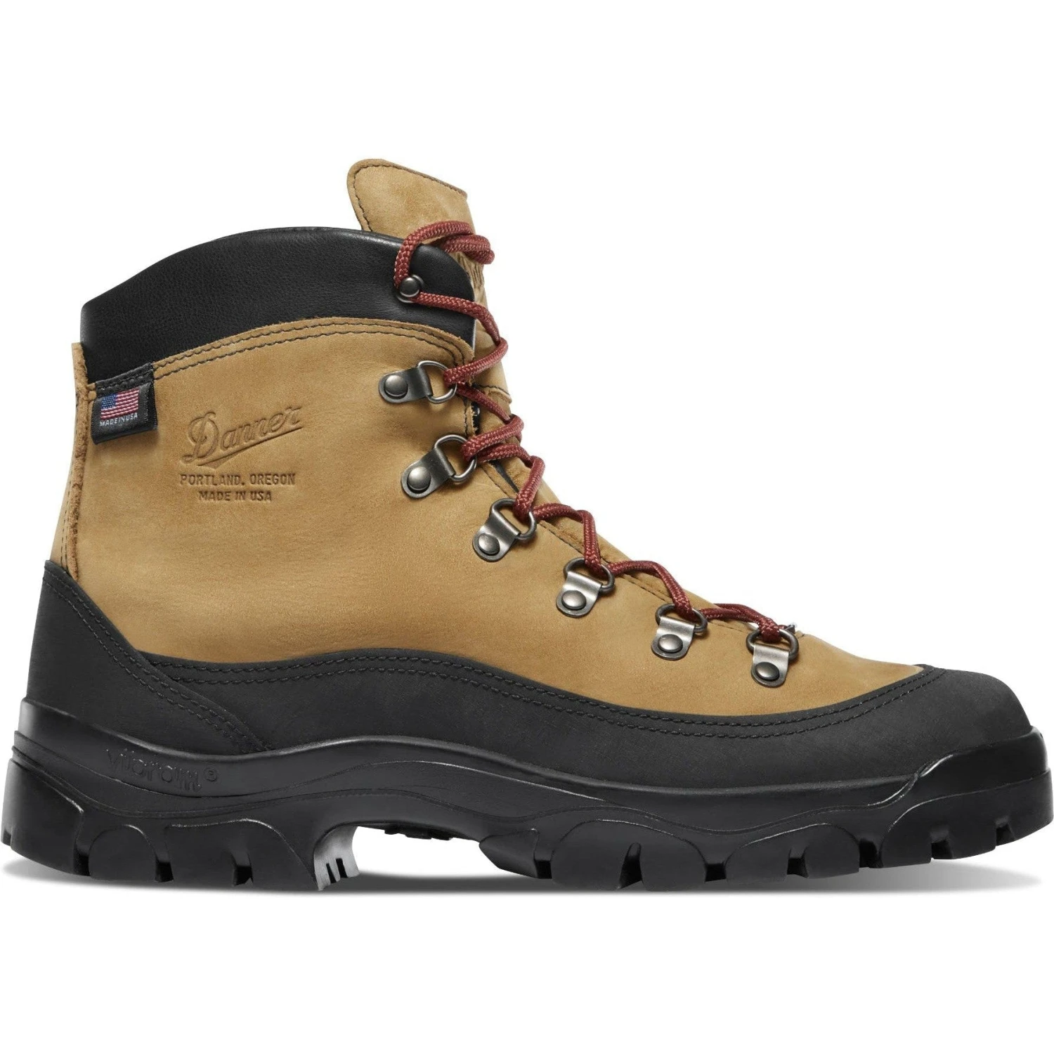 Danner Men's Crater Rim 6" WP USA Made Hiking Boot - Brown - 37440 2 Danner Men's Crater Rim 6" WP USA Made Hiking Boot - Brown - 37440 - Image 2