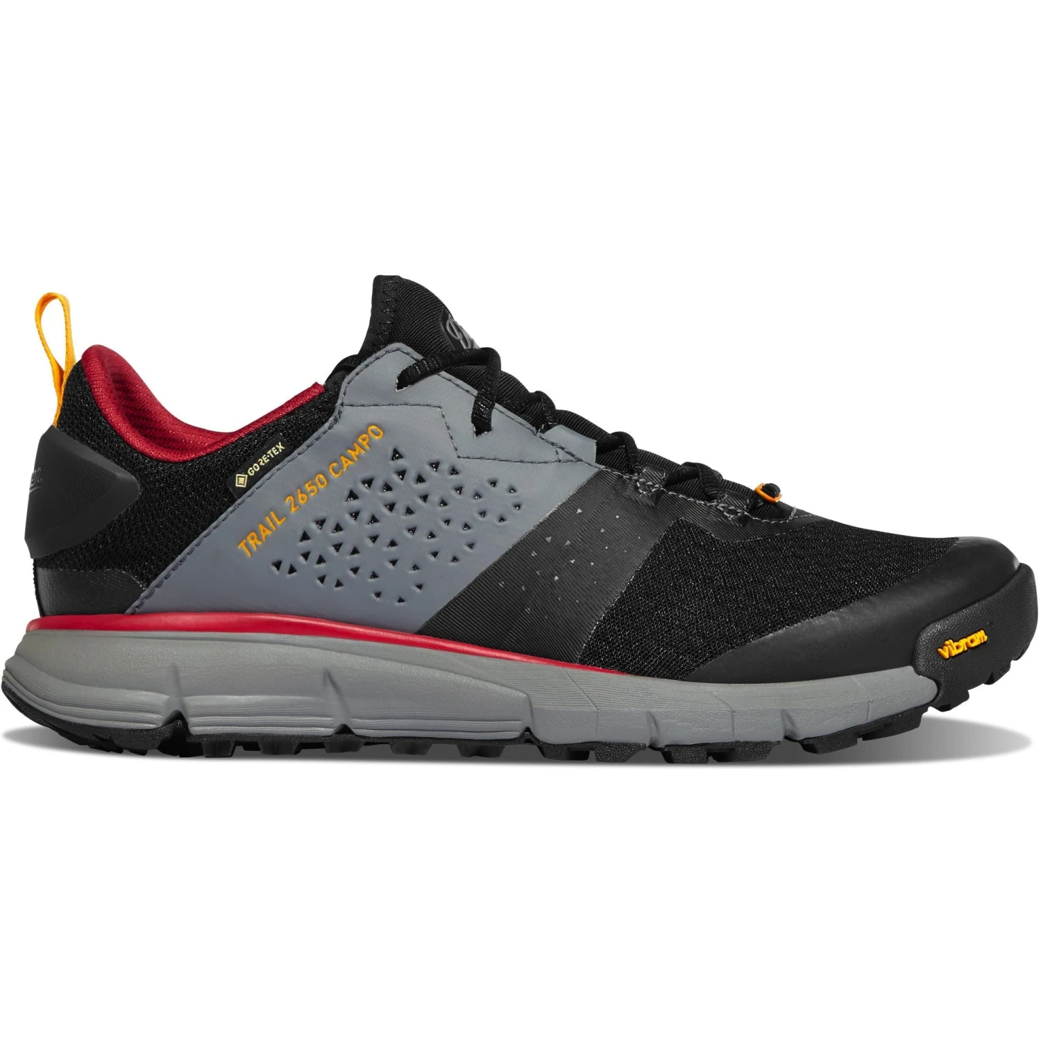 Danner Men's Trail 2650 Campo GTX 3" WP Hiking Shoe- Black/Red - 68960 2 Danner Men's Trail 2650 Campo GTX 3" WP Hiking Shoe- Black/Red - 68960 - Image 2