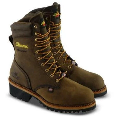 Thorogood Men's Logger 9" ST WP USA Made Work Boot - Brown - 804-3555 1 Thorogood Men's Logger 9" ST WP USA Made Work Boot - Brown - 804-3555