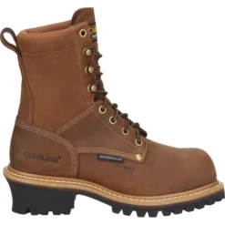 Carolina Women's Elm 8" Comp Toe WP Slip Resist Work Boot -Brown- CA1435