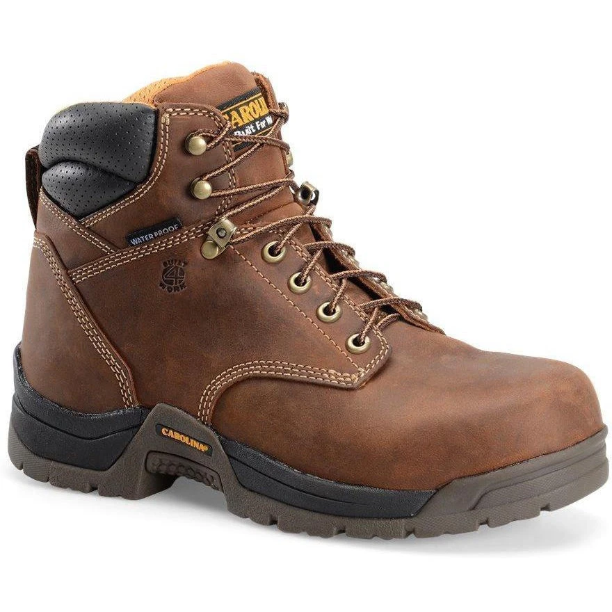 Carolina Men's Bruno Lo 6" WP Comp Toe Work Boot - Brown - CA5520 1 Carolina Men's Bruno Lo 6" WP Comp Toe Work Boot - Brown - CA5520
