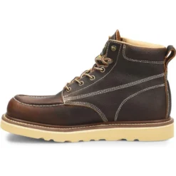 Carolina Men’s Flatiron 6” Moc Toe Wedge Work Boot - Brown - CA7043 -Wolverine Sales Shop CA7043 Instep