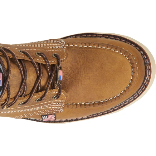 Carolina Men's Ferric 6" Steel Toe Moc Toe Work Boot - Brown - CA7514 6 Carolina Men's Ferric 6" Steel Toe Moc Toe Work Boot - Brown - CA7514 - Image 6