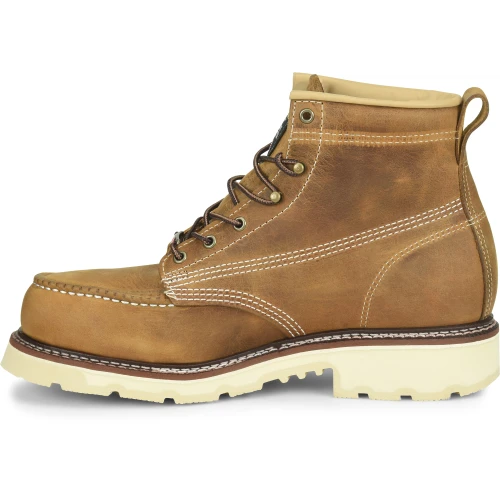Carolina Men's Ferric 6" Steel Toe Moc Toe Work Boot - Brown - CA7514 2 Carolina Men's Ferric 6" Steel Toe Moc Toe Work Boot - Brown - CA7514 - Image 2