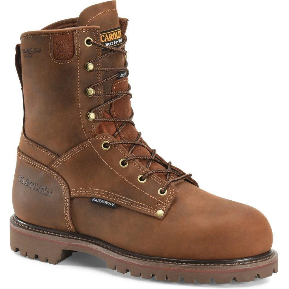 Carolina Men's 28 Series 8" WP Ins Grizzly Work Boot - Brown - CA9028 1 Carolina Men's 28 Series 8" WP Ins Grizzly Work Boot - Brown - CA9028