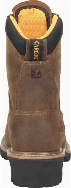 Carolina Men's Poplar 8" Soft Toe Waterproof Work Boot - Brown - CA9052 -Wolverine Sales Shop CA9052 Heel