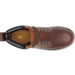 CAT Men's Second Shift 6" Work Boot - Brown - P72365 -Wolverine Sales Shop CATM P72365 081219 F11 TOP