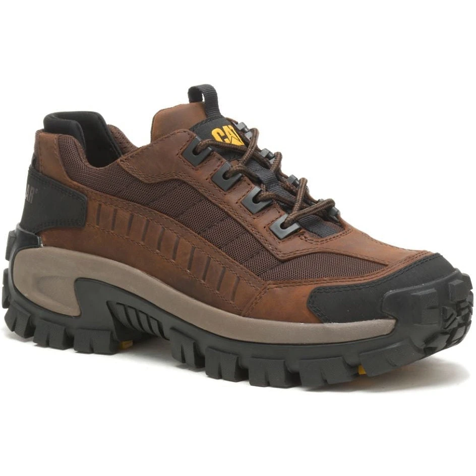 CAT Men's Invader Steel Toe Work Shoe - Dark Brown - P91338 1 CAT Men's Invader Steel Toe Work Shoe - Dark Brown - P91338
