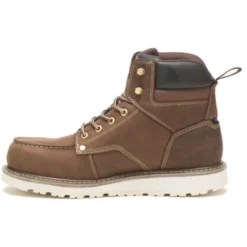 CAT Men's Calibrate Waterproof Steel Toe Work Boot -Khaki- P91420 -Wolverine Sales Shop CATM P91420 090821 F22 180