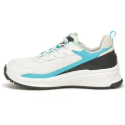 CAT Women's Streamline Runner CCT Original Work Shoe -White/Blue- P91600 -Wolverine Sales Shop CATW P91600 032122 S23 180