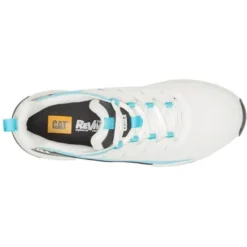 CAT Women's Streamline Runner CCT Original Work Shoe -White/Blue- P91600 -Wolverine Sales Shop CATW P91600 032122 S23 TOP