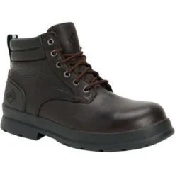 Muck Men's Chore Farm Leather WP Comp Toe Work Boot - Black - CLLC-900