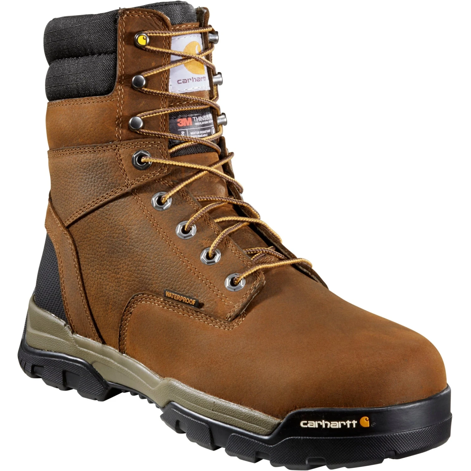 Carhartt Men's Ground Force 8" Soft Toe WP 600G Ins Work Boot- CME8047 8 Carhartt Men's Ground Force 8" Soft Toe WP 600G Ins Work Boot- CME8047 - Image 8