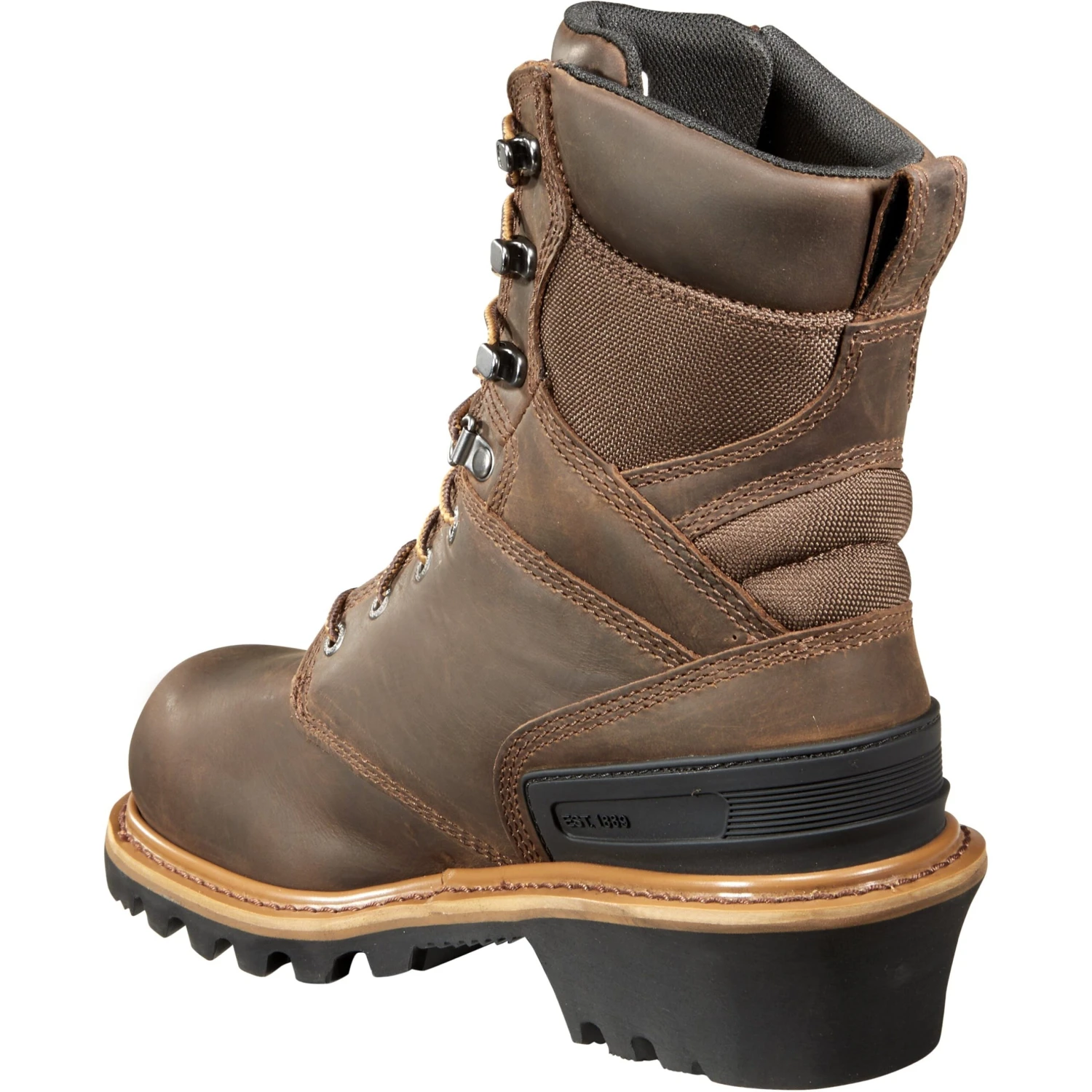 Carhartt Men's 8" Comp Toe WP Logger Work Boots - Brown - CML8360 4 Carhartt Men's 8" Comp Toe WP Logger Work Boots - Brown - CML8360 - Image 4
