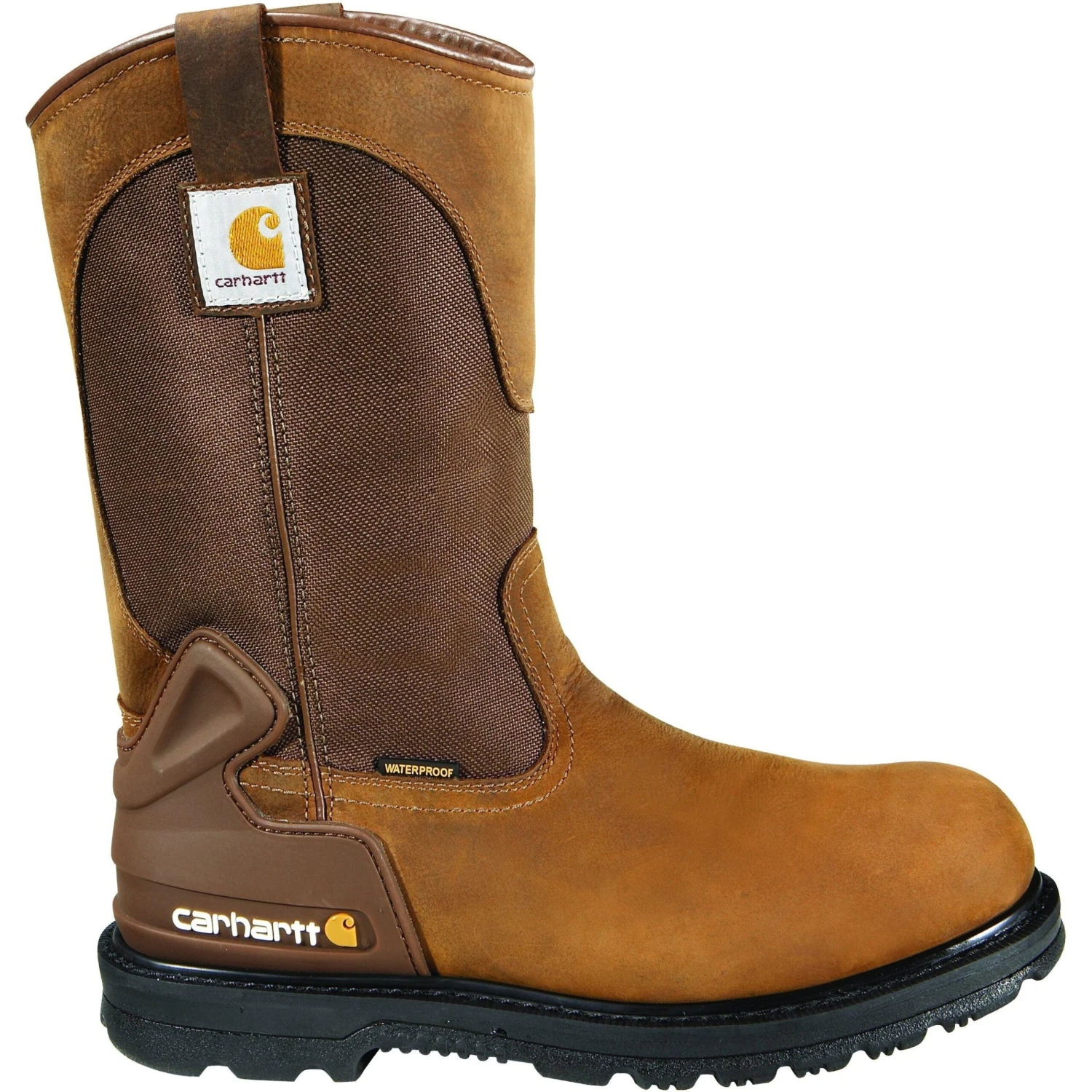 Carhartt Men's 11" Steel Toe WP Wellington Work Boot - Brown - CMP1200 1 Carhartt Men's 11" Steel Toe WP Wellington Work Boot - Brown - CMP1200