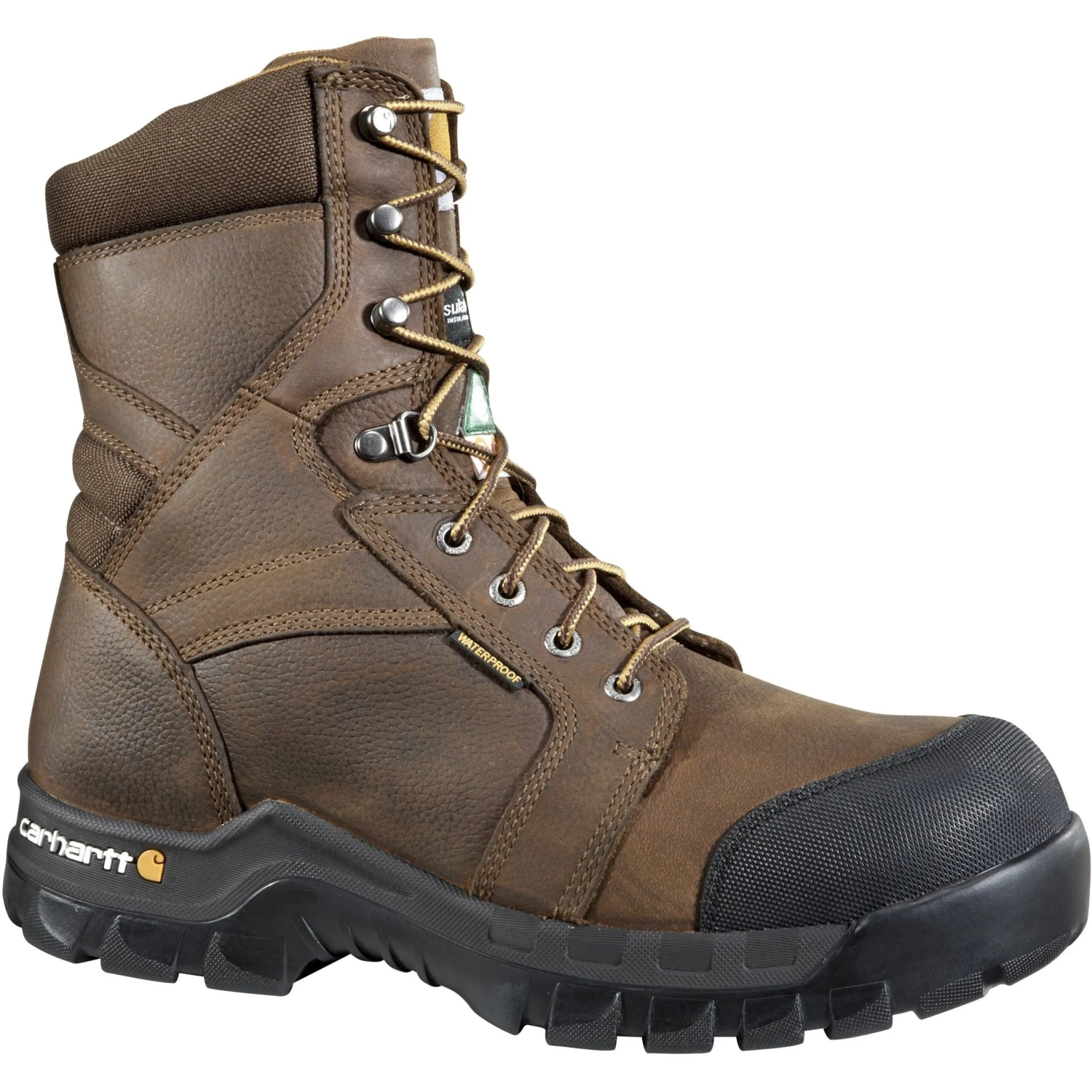 Carhartt Men's 8" Rugged Flex Comp Toe WP CSA Work Boot Brown CMR8939 1 Carhartt Men's 8" Rugged Flex Comp Toe WP CSA Work Boot Brown CMR8939