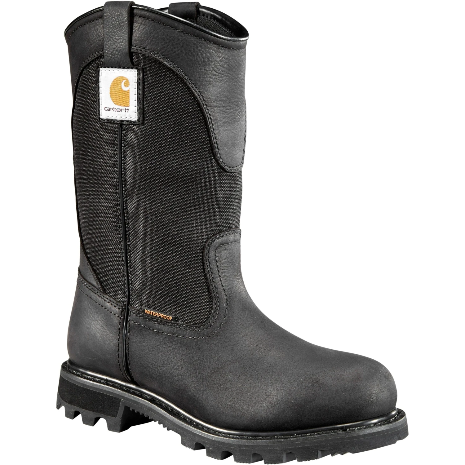 Carhartt Women's 10" WP Wellington Work Boot - Black - CWP1151 1 Carhartt Women's 10" WP Wellington Work Boot - Black - CWP1151