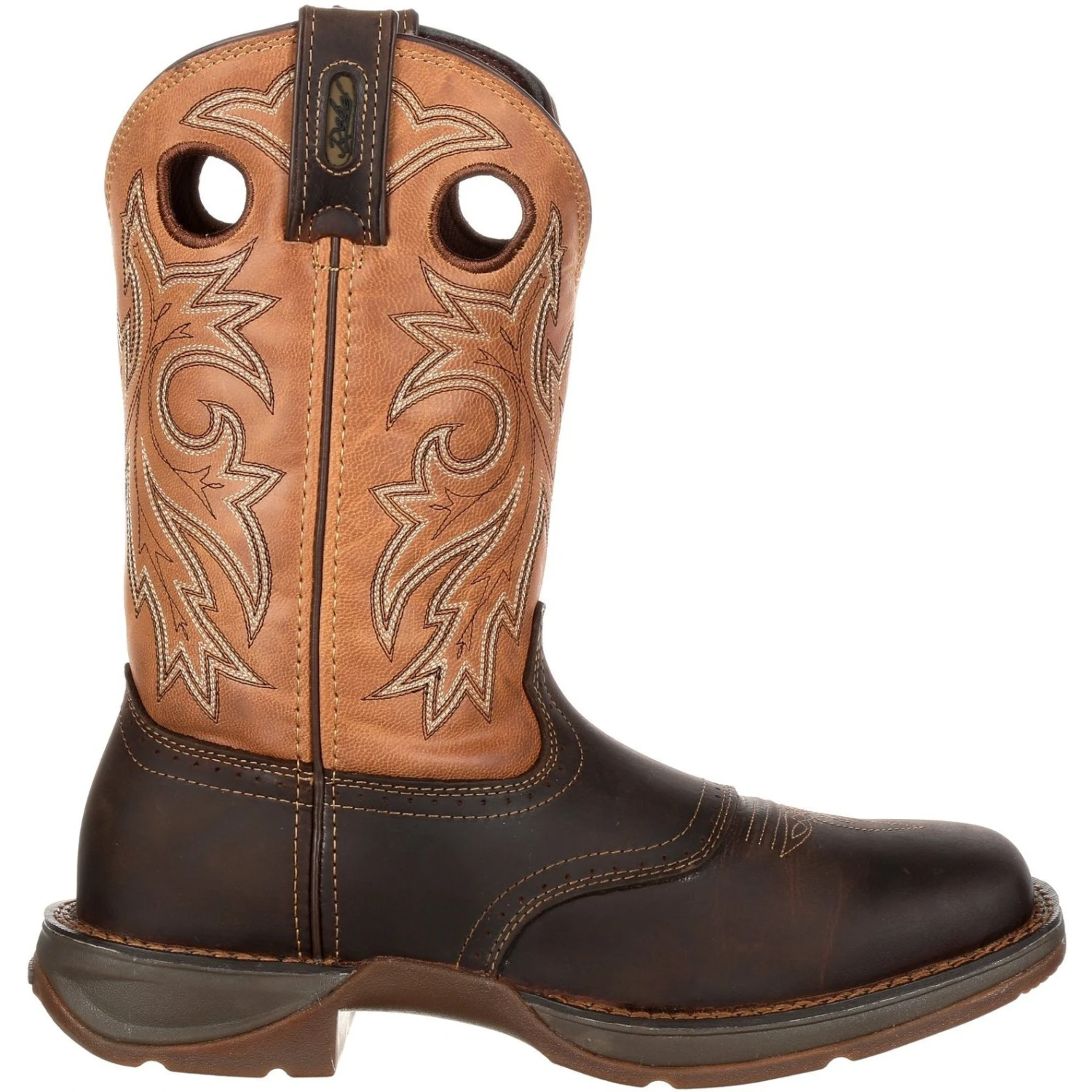 Durango Men's Rebel 11" Steel Toe WP Western Boot- Brown/Tan- DB019 5 Durango Men's Rebel 11" Steel Toe WP Western Boot- Brown/Tan- DB019 - Image 5