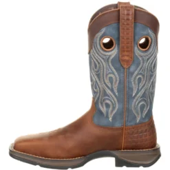 Durango Men's Rebel 12" Steel Toe Pull-On Western Boot- Brown- DDB0134 -Wolverine Sales Shop DDB0134 instep profile