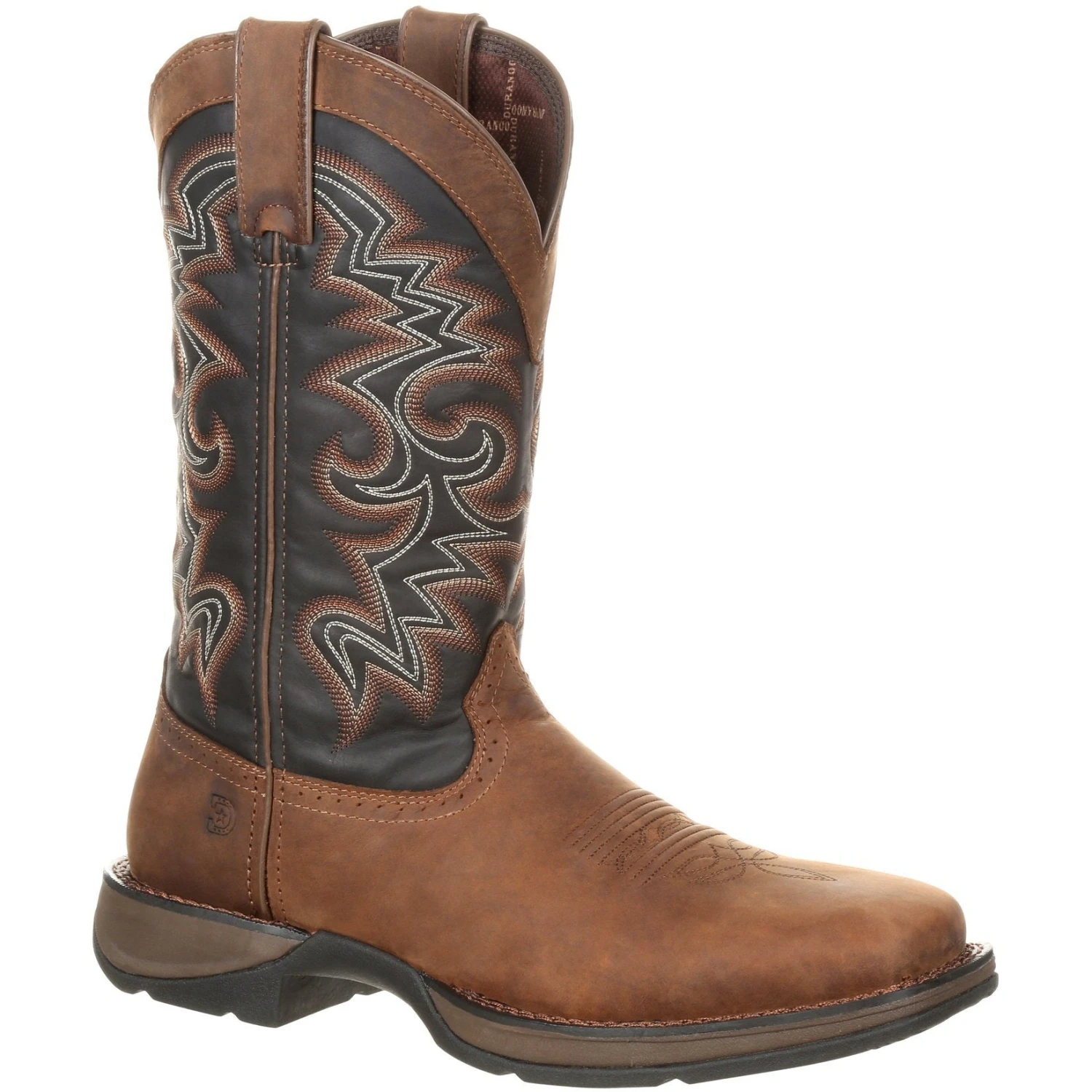 Durango Men's Rebel 12" Square Toe Pull-On Western Boot Chocolate DDB0135 1 Durango Men's Rebel 12" Square Toe Pull-On Western Boot Chocolate DDB0135