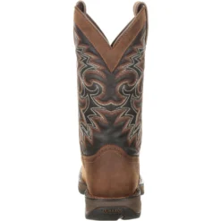 Durango Men's Rebel 12" Square Toe Pull-On Western Boot Chocolate DDB0135 10 Durango Men's Rebel 12" Square Toe Pull-On Western Boot Chocolate DDB0135 -Wolverine Sales Shop DDB0135 back