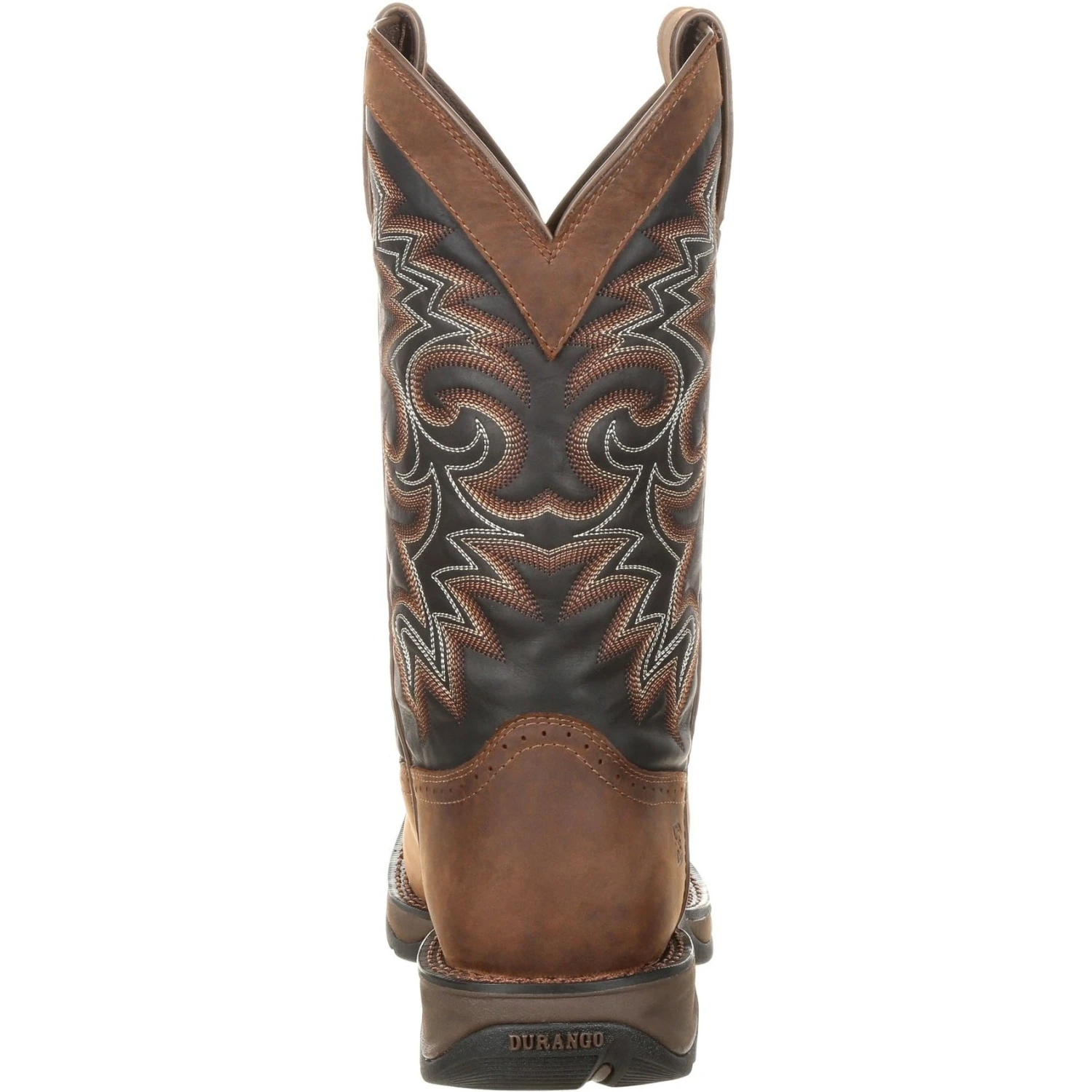 Durango Men's Rebel 12" Square Toe Pull-On Western Boot Chocolate DDB0135 4 Durango Men's Rebel 12" Square Toe Pull-On Western Boot Chocolate DDB0135 - Image 4