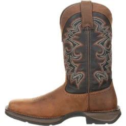Durango Men's Rebel 12" Square Toe Pull-On Western Boot Chocolate DDB0135 9 Durango Men's Rebel 12" Square Toe Pull-On Western Boot Chocolate DDB0135 -Wolverine Sales Shop DDB0135 instep profile