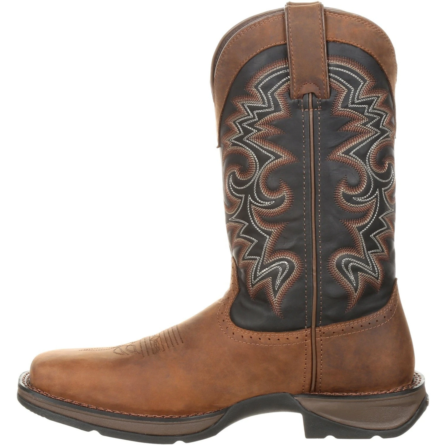 Durango Men's Rebel 12" Square Toe Pull-On Western Boot Chocolate DDB0135 3 Durango Men's Rebel 12" Square Toe Pull-On Western Boot Chocolate DDB0135 - Image 3