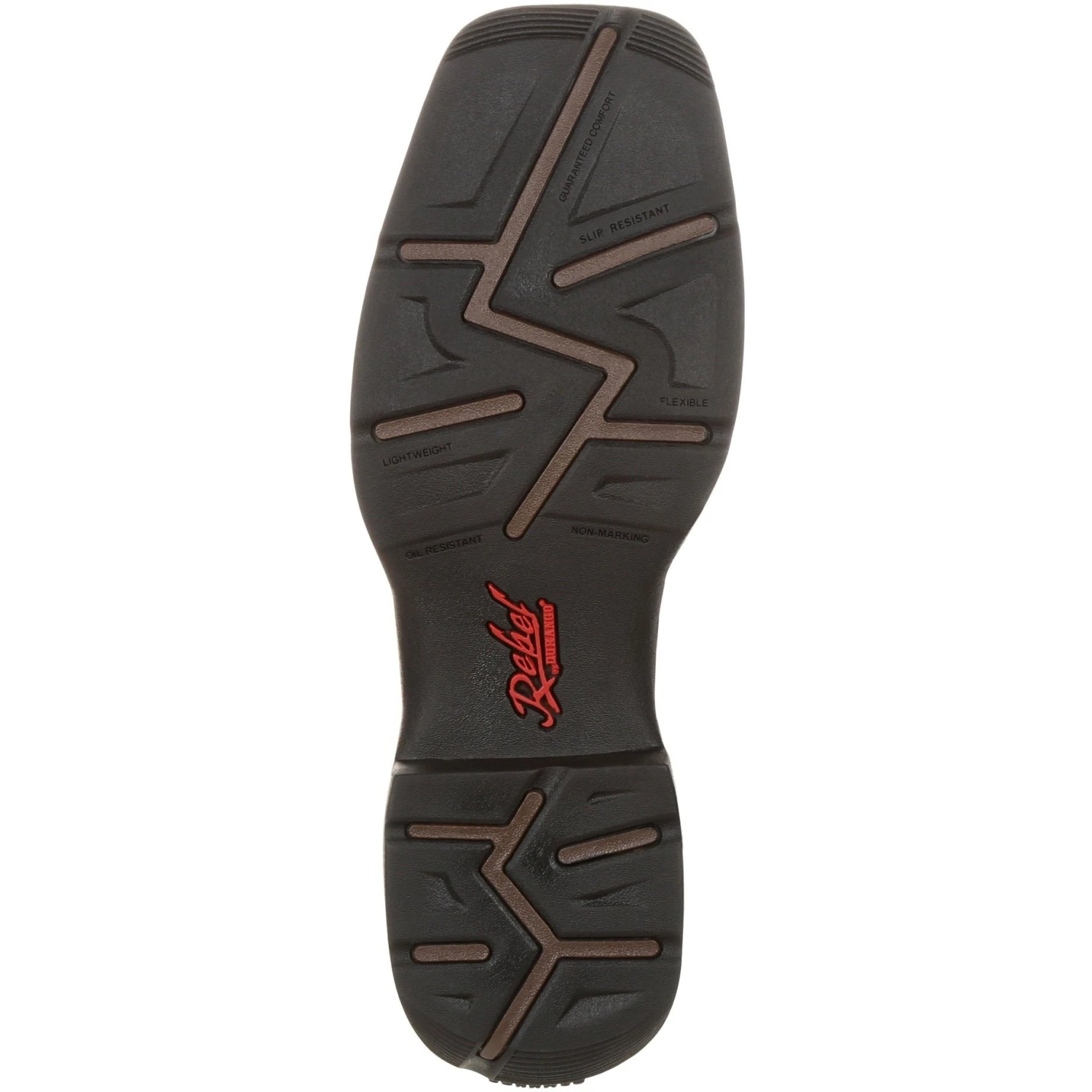 Durango Men's Rebel 12" Square Toe Pull-On Western Boot Chocolate DDB0135 7 Durango Men's Rebel 12" Square Toe Pull-On Western Boot Chocolate DDB0135 - Image 7