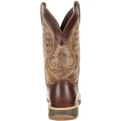 Durango Men's Ultra-Lite 12" Square Toe WP Western Boot- Brown- DDB0137 -Wolverine Sales Shop DDB0137 back