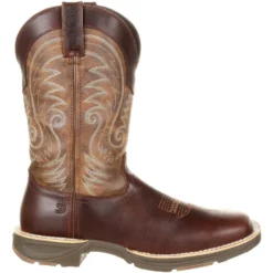 Durango Men's Ultra-Lite 12" Square Toe WP Western Boot- Brown- DDB0137 -Wolverine Sales Shop DDB0137 profile