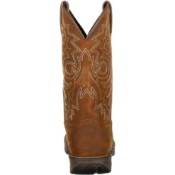 Durango Men's Rebel 12" Round Toe WP Western Boot - Brown - DDB0163 -Wolverine Sales Shop DDB0163 back