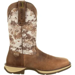 Durango Men's Rebel 12" Square Toe Pull-On Western Boot- Brown DDB0166 -Wolverine Sales Shop DDB0166 profile