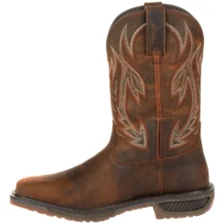 Durango Men's Workhorse 11" Steel Toe Western Work Boot- Brown- DDB0202 9 Durango Men's Workhorse 11" Steel Toe Western Work Boot- Brown- DDB0202 -Wolverine Sales Shop DDB0202 instep profile