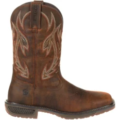 Durango Men's Workhorse 11" Steel Toe Western Work Boot- Brown- DDB0202 11 Durango Men's Workhorse 11" Steel Toe Western Work Boot- Brown- DDB0202 -Wolverine Sales Shop DDB0202 profile