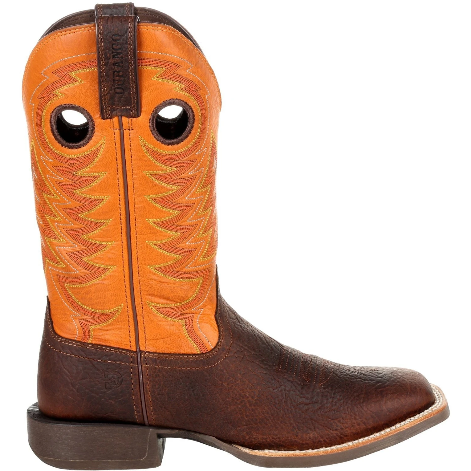 Durango Men's Rebel Pro 12" Square Toe Western Boot - Orange - DDB0230 5 Durango Men's Rebel Pro 12" Square Toe Western Boot - Orange - DDB0230 - Image 5